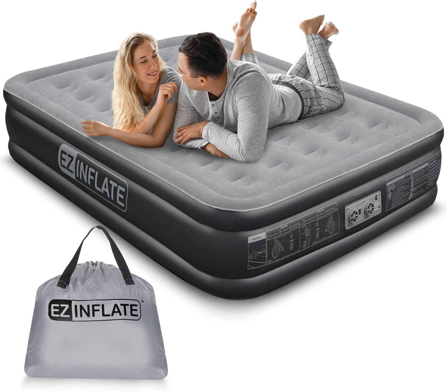 EZ Inflate Full Air Mattress, 16″